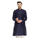 VASTRAMAY Men's Cotton Silk Blend Kurta