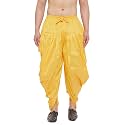 VASTRAMAY Men's Black Cowl Dhoti - Stylish Cowl Pattern Green Dhoti In Dhupion Silk Blend Fabric, Ethnic Wear for Festivals, Weddings