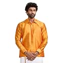 VASTRAMAY Men39s Ethnic Silk Blend Shirt Full
