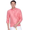 VASTRAMAY Men39s Ethnic Silk Blend Shirt Full