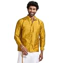 VASTRAMAY Men39s Ethnic Silk Blend Shirt Full