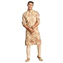 VASTRAMAY Men39s Multicolor Base Silk Blend Jacket