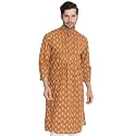 VASTRAMAY Men39s Navy Blue Cotton Kurta