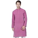 VASTRAMAY Men39s Royal Blue Pure Cotton Kurta