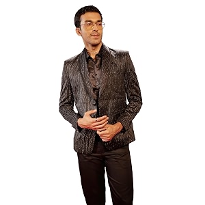 vastramay mens vastramay men39s black silk blend blazer_vshrmct028bl_42