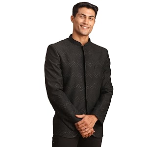 VASTRAMAY Mens Silk Blend Regular Fit Fit