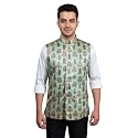 VASTRAMAY Men39s Silk Blend Nehru Jacket 