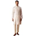 VASTRAMAY Men39s Silk Blend Kurta and Pyjama