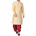 VASTRAMAY Men39s Silk Blend Kurta and Dhoti