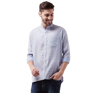 VASTRAMAY Mens Solid Regular Fit Shirt