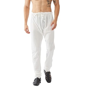 vastramay men39s white cotton blend pyjama