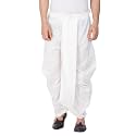 VASTRAMAY Men39s White Silk Blend Readymade Elastic