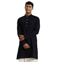 VASTRAMAY Men Cotton Linen Solid Kurta 