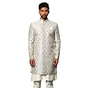 VASTRAMAY Mens Silk Blend Sherwani for I