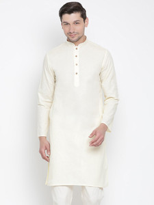 vastramay men solid straight kurta