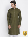 VASTRAMAY Men Solid Straight Kurta
