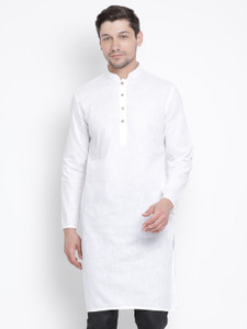vastramay men solid straight kurta