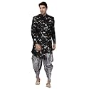 VASTRAMAY mens VASTRAMAY Men39s Black Silk Blend