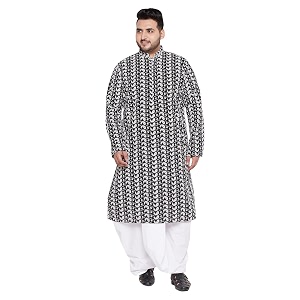 Vastramay Plus Mens Pure Cotton Kurta And