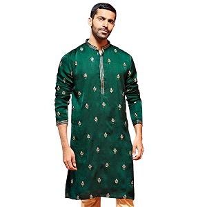 VASTRAMAY VM Mens Silk Blend Kurta -