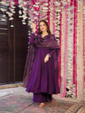 Vastrangam Embroidered Anarkali Kurta Bottom Dupatta
