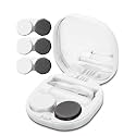 Vastsoon Contact Lens Case, Portable Contact Case with Contact Lens Applicator Tool and 3pcs Extra Solution Soaking Cases for Daily Vision Care and Outdoor Use, Travel Size (White)