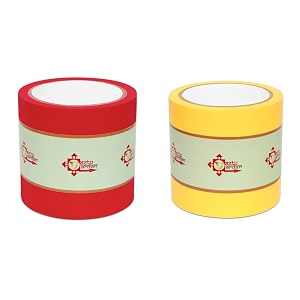 vastu vardan red and yellow vastu correction tape combo  4 inch 96mm approx  length- 20 meter approx  toilet vastu remedy  pack of 2