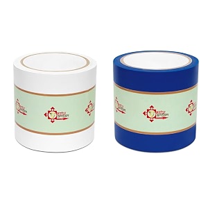 vastu vardan white and blue vastu correction tape  4 inch 96mm approx  length- 20 meter approx  toilet vastu remedy  pack of 2