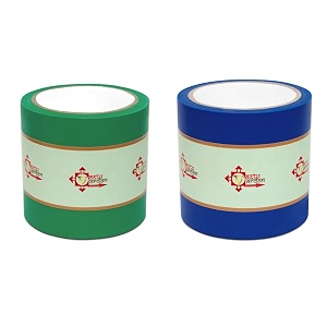 vastu vardan blue and green vastu correction tape  4 inch 96mm approx  length- 20 meter approx  toilet vastu remedy  pack of 2