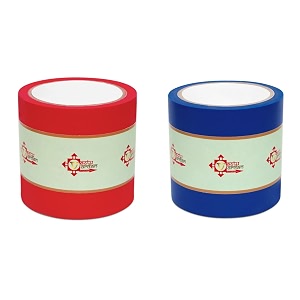 vastu vardan blue and red vastu correction tape combo  4 inch 96mm approx  length- 20 meter approx  toilet vastu remedy  pack of 2