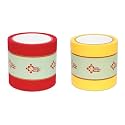 Vastu Vardan Red and Yellow Vastu Correction Tape Combo | 4 Inch (96mm) Approx | Length- 20 Meter Approx | Toilet Vastu Remedy | Pack of 2