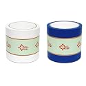 Vastu Vardan White and Blue Vastu Correction Tape | 4 Inch (96mm) Approx | Length- 20 Meter Approx | Toilet Vastu Remedy | Pack of 2
