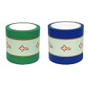 Vastu Vardan Blue and Green Vastu Correction Tape | 4 Inch (96mm) Approx | Length- 20 Meter Approx | Toilet Vastu Remedy | Pack of 2