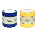 Vastu Vardan Yellow and Blue Vastu Correction Tape Combo | 4 Inch (96mm) Approx | Length- 20 Meter Approx | Toilet Vastu Remedy | Pack of 2