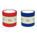 Vastu Vardan Blue and Red Vastu Correction Tape Combo | 4 Inch (96mm) Approx | Length- 20 Meter Approx | Toilet Vastu Remedy | Pack of 2