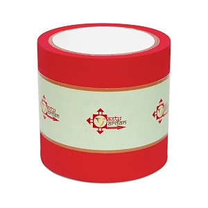 vastu vardan red vastu correction tape  4 inch 96mm approx  length- 20 meter approx  toilet vastu remedy  pack of 1