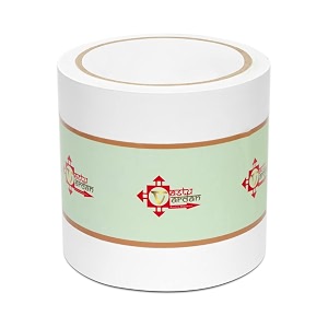 vastu vardan white vastu correction tape  4 inch 96mm approx  length- 20 meter approx  toilet vastu remedy  pack of 1