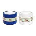 Vastu Vardan White and Blue Tape | 3 Inch (72mm) Approx | Lenth- 20 Meter Approx | Pack of 2 | Vastu Tape Remedy | Toilet Correction | Tape Remedy | Vastu Tape |
