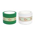 Vastu Vardan Vastu White and Green Tape | 3 Inch (72mm) Approx | Length- 20 Meter Approx | Pack of 2 | Vastu Tape Remedy | Toilet Correction | Tape Remedy | Vastu Tape |