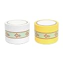 Vastu Vardan White and Yellow Tape | 3 Inch (72mm) Approx | Lenth- 20 Meter Approx | Pack of 2 | Vastu Tape Remedy | Toilet Correction | Tape Remedy | Vastu Tape |