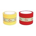 Vastu Vardan Yellow and Red Vastu Correction Tape | 3 Inch (72mm) Approx | Length- 20 Meter Approx | Toilet Vastu Remedy | Pack of 2