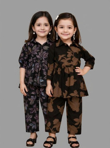Vasudha Fashion Hub Girls Casual Top Pant