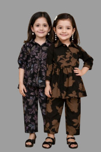 Vasudha Fashion Hub Girls Casual Top Pant