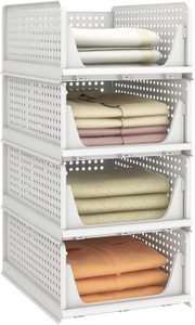 vasukie 4 pieces clothes organizer for wardrobe cupboard organizer for clothes closet divider
