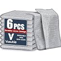Vasukie Multipurpose Non-Scratch Stainless Steel Wire Dishwashing Rags | Scrubber Dishcloth Dishes Sinks Counters | Easy Rinsing | Machine Washable | Durable & Reusable | Wet & Dry Use | Combo of 20