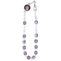 Vatican Imports Crystal One Decade Rosary Bracelet (Amethyst)