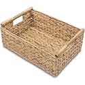 VATIMA Hyacinth Large Wicker Basket 15.5x10.8x6.2"