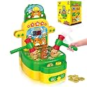 VATOS Whack-A-Mole Mini Electronic Arcade Game With 2 Hammers - Pounding Developmental Interactive Toy for Boys and Girls Ages 3-8