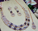 VATSALYA creation Alloy Blue Jewellery Set