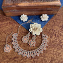 VATSALYA creation Alloy Gold-plated Beige Jewel Set (Pack of 3)